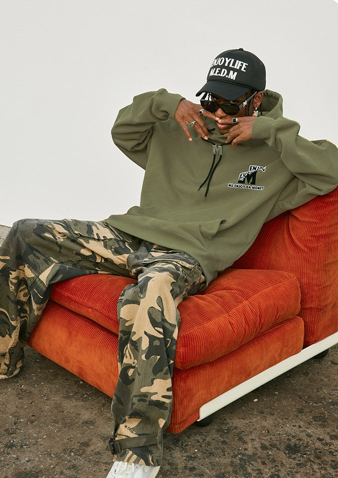 MEDM M Buckle Drawstring Hoodie