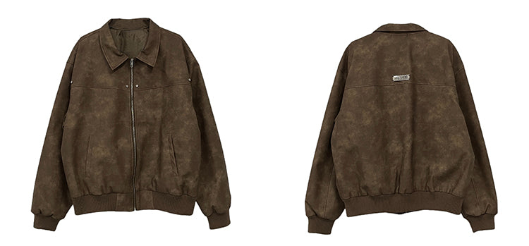 WLNEXT Distressed Faux Leather Jacket