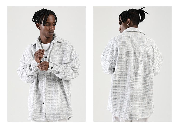 NOSAW Raw Edge Tweed Flannel