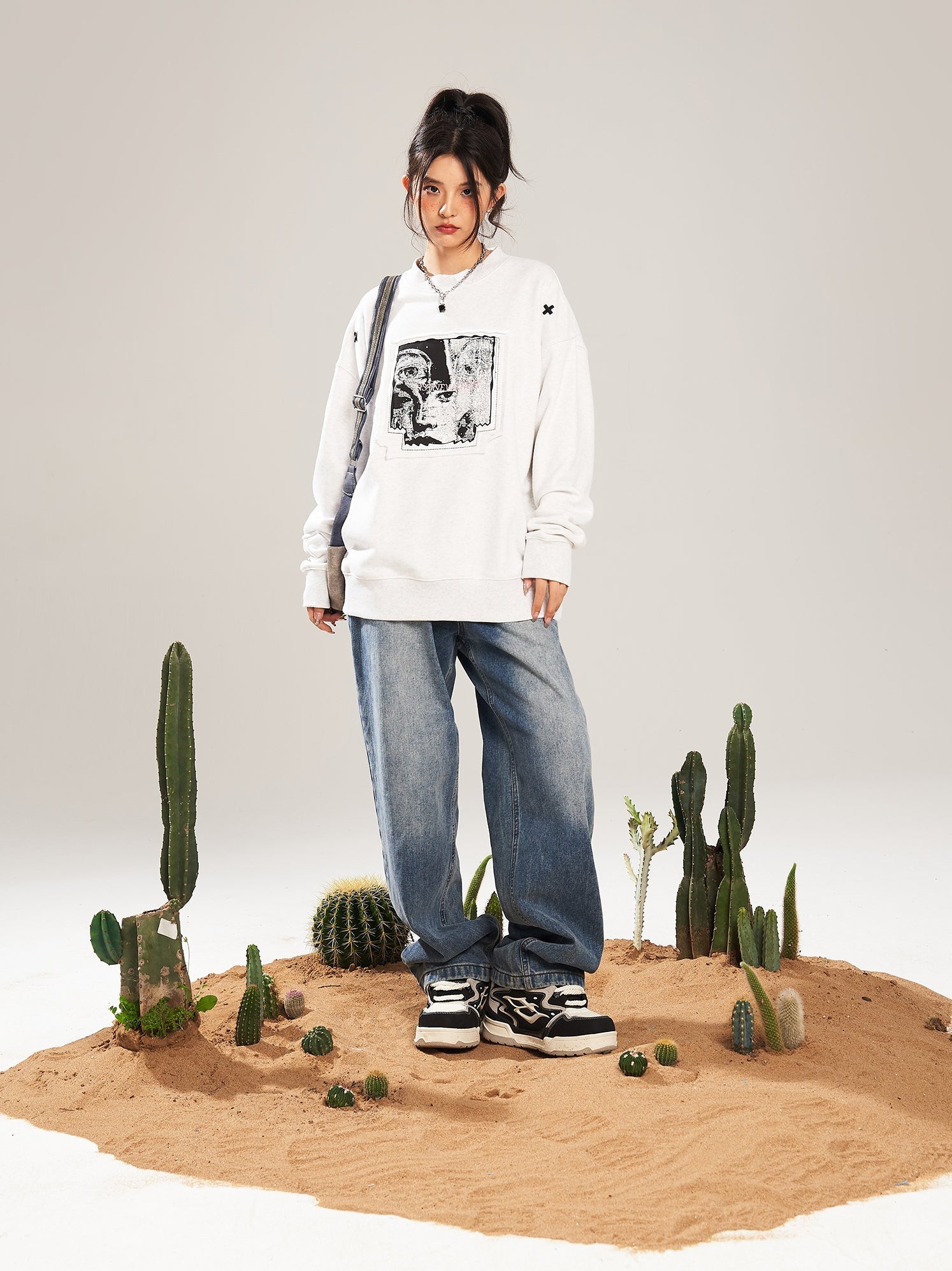 NSTNEW START "Visions" Collage Sweater