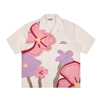 EMPTY REFERENCE Loose Floral Print Button-Up Shirt