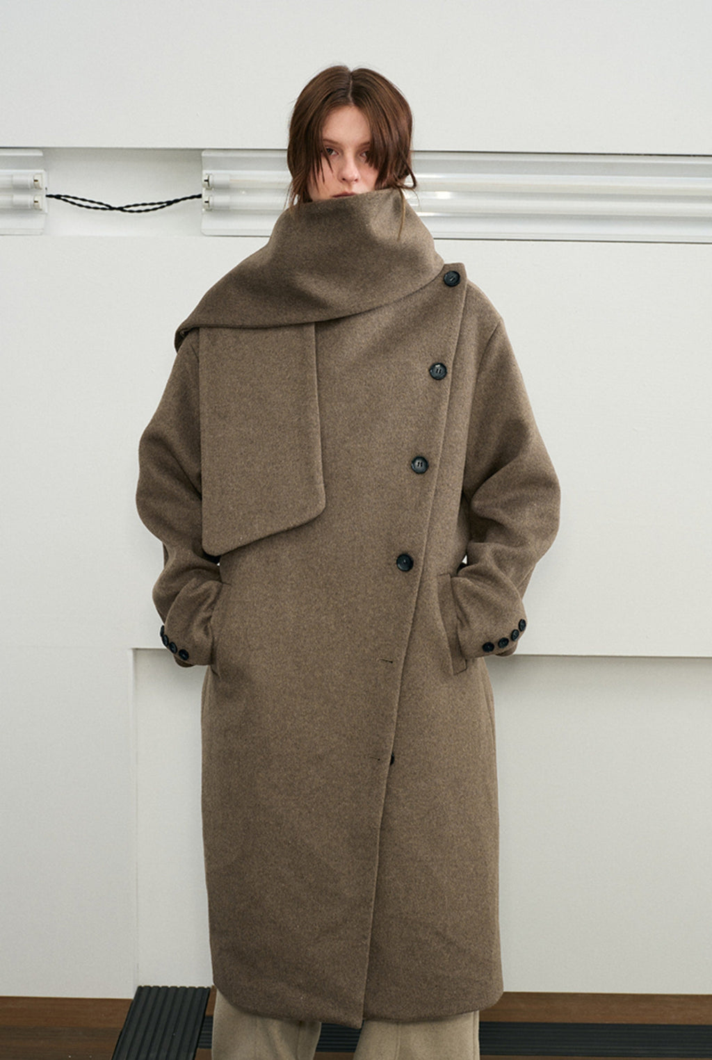 KREATE Avant-Garde Modular Wool Overcoat