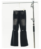 GCINIM Faded Buckle-Knee Jeans