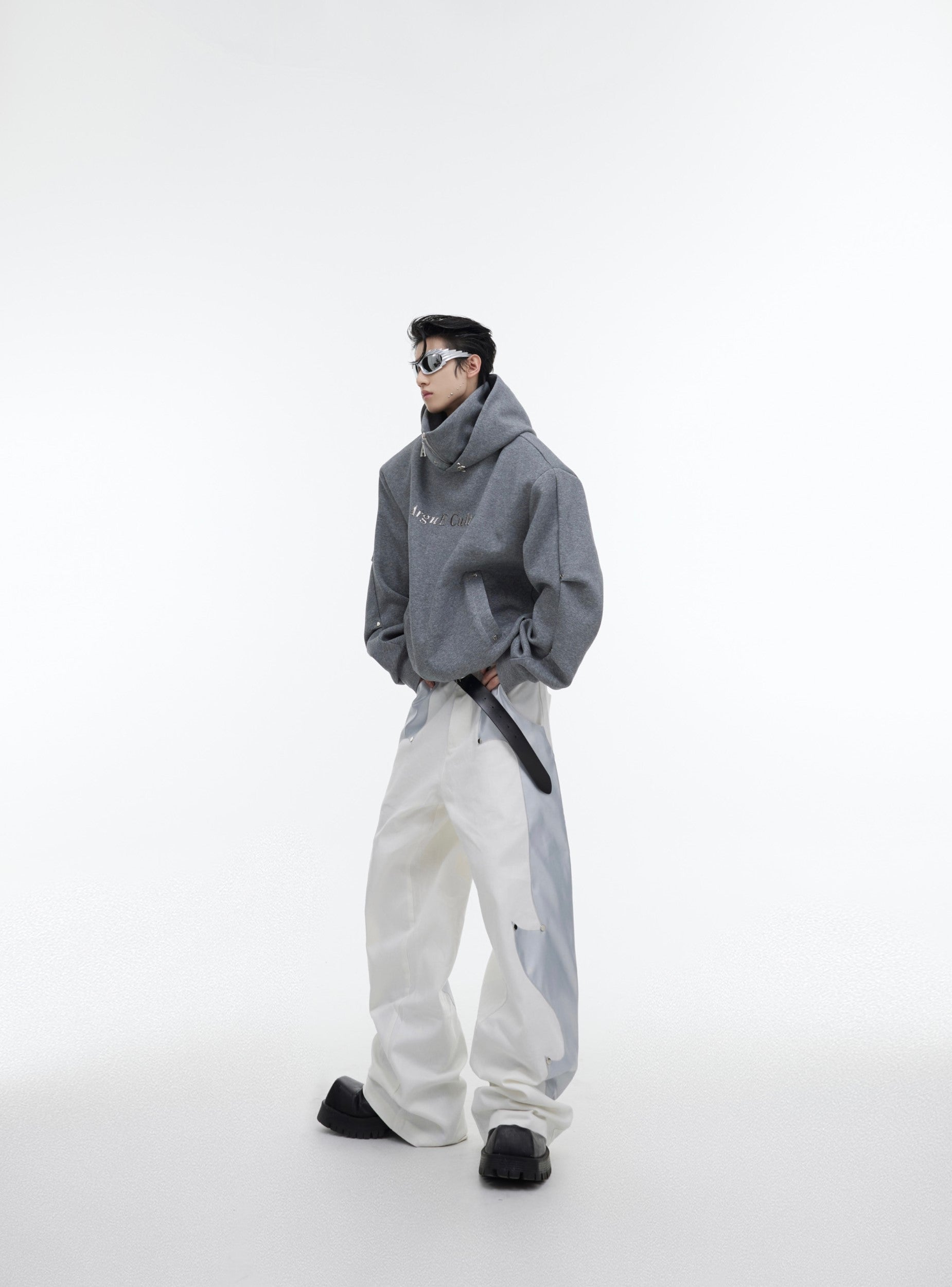 CulturE Silver-Studded Logo Hoodie