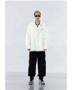 BJHG Croc Faux-Leather Biker Jacket