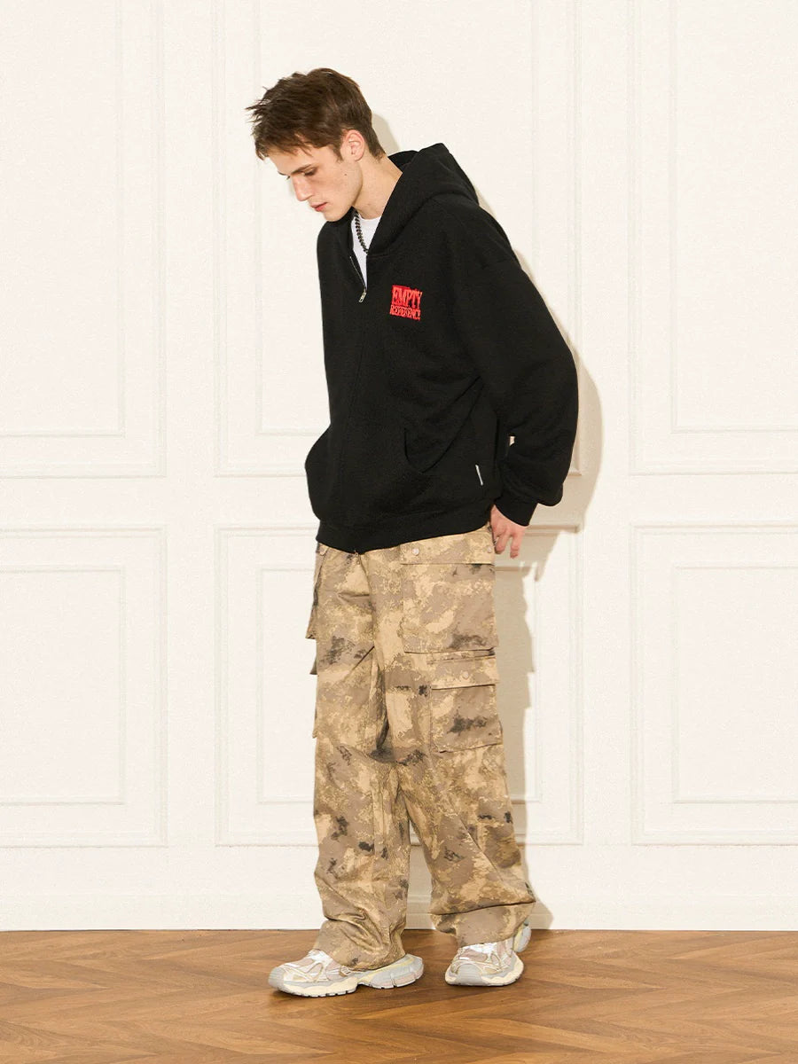 EMPTY REFERENCE Camoflauge Multipocket Cargo Pants