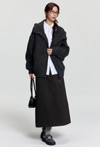 RAPPEYE Mohair Double Zipped Hooded Sweater