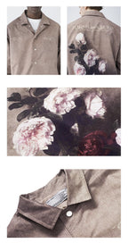 HARSH and CRUEL Painted Flowers Windbreaker Jacket