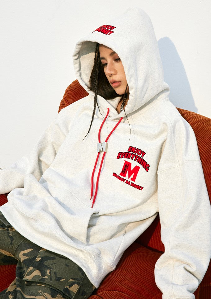 MEDM M Buckle Drawstring Hoodie