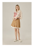 EMPTY REFERENCE Loose Floral Print Button-Up Shirt