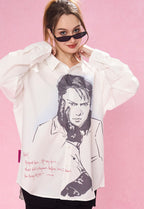 REVERSE IRONY Portrait Button Long Sleeve