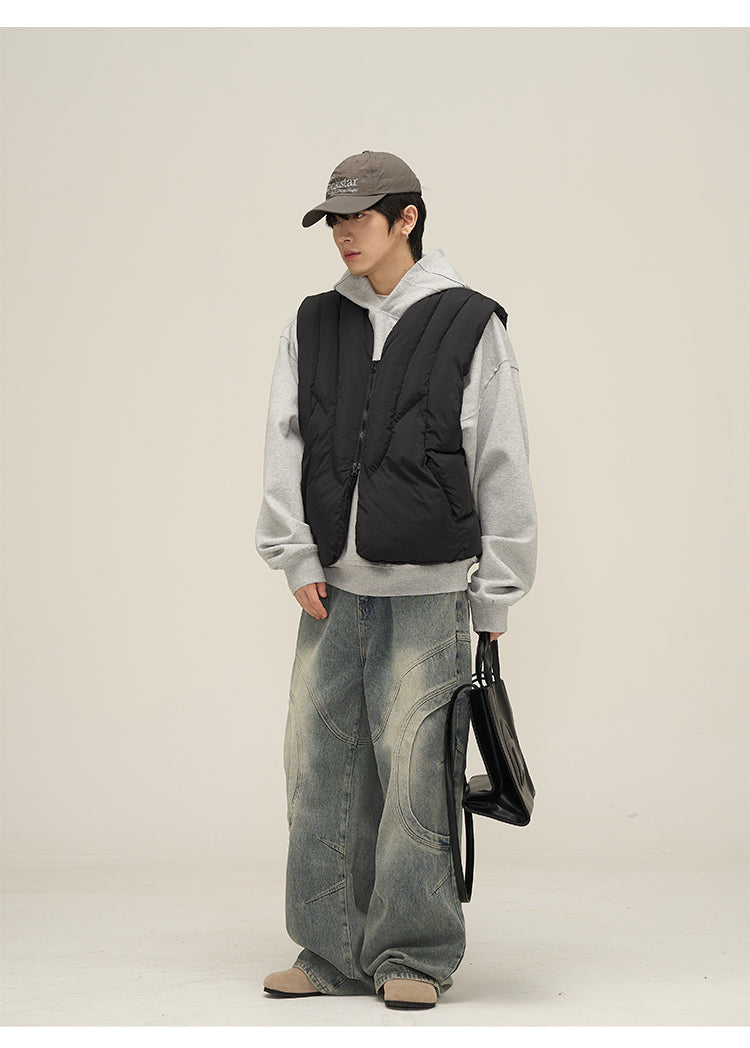 Paneled Puffer Vest