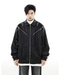 MRNEARLY Star-Studded Bomber Jacket