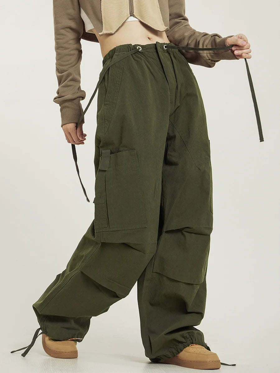 CTB Pleated Baggy Cargo Pants