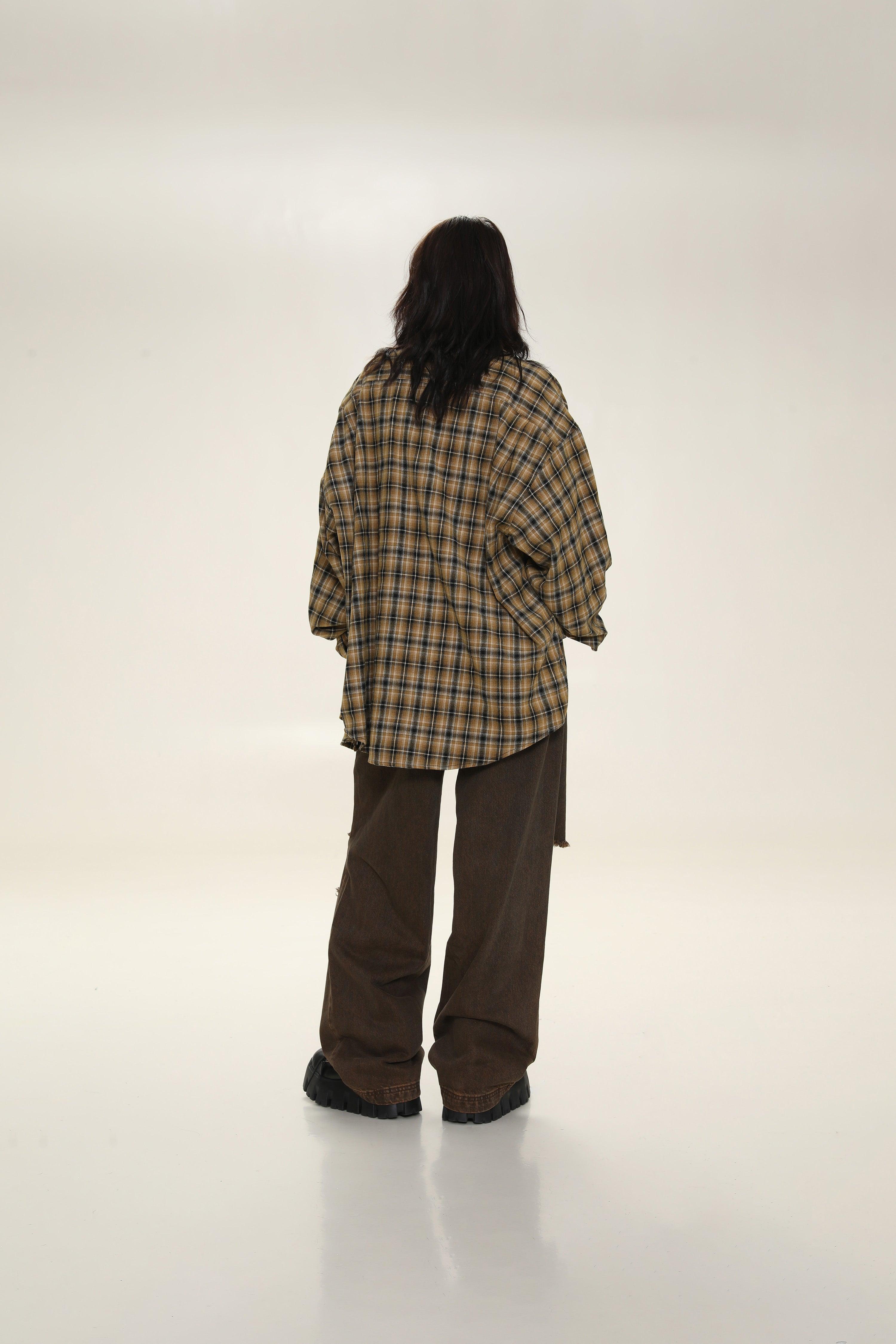 MASONPRINCE Boxy Plaid Carpenter Shirt