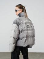 HARSH and CRUEL Silver-Tone Puffer Jacket