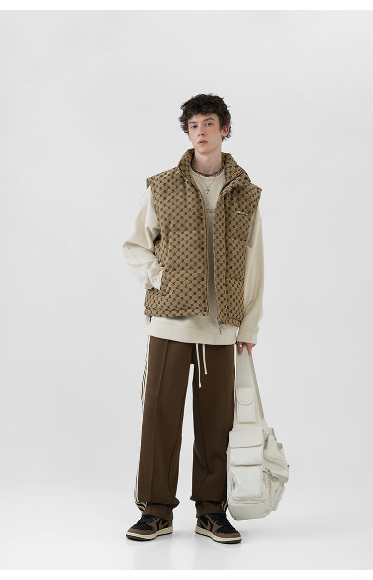 BJHG Monogram Print Puffer Vest
