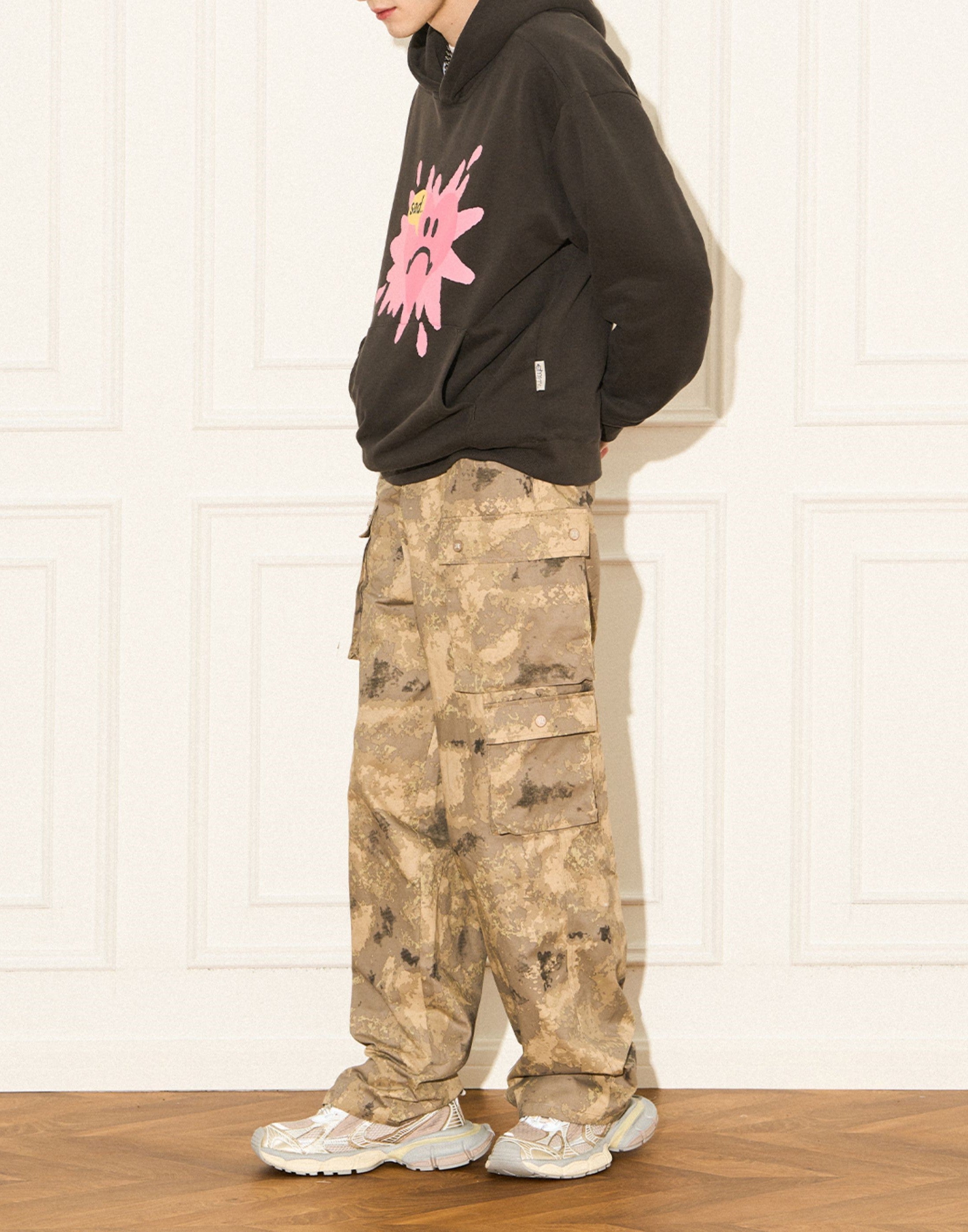 EMPTY REFERENCE Camoflauge Multipocket Cargo Pants