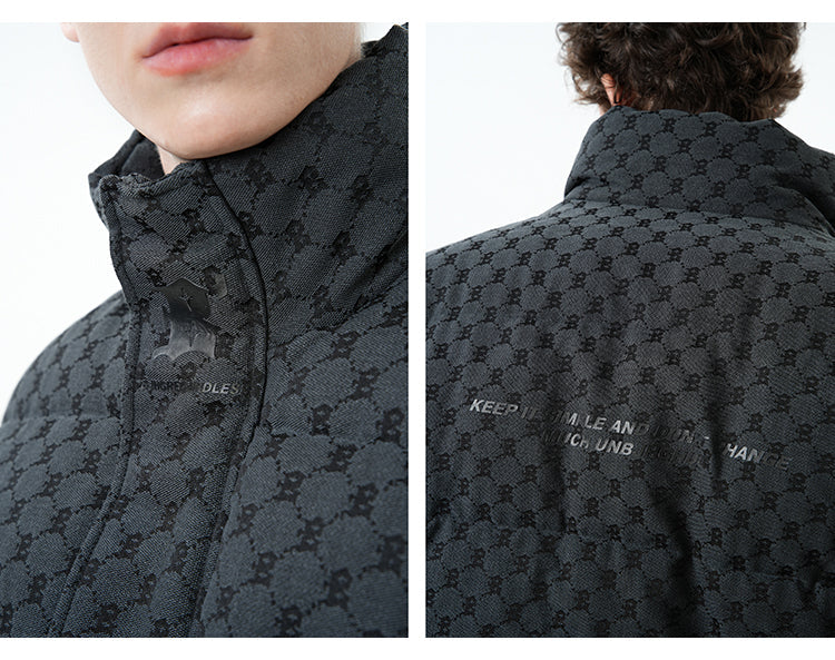 BJHG Monogram Print Puffer Jacket