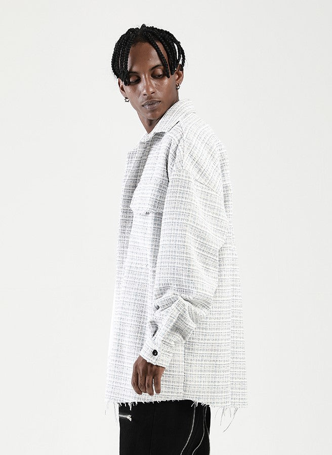 NOSAW Raw Edge Tweed Flannel