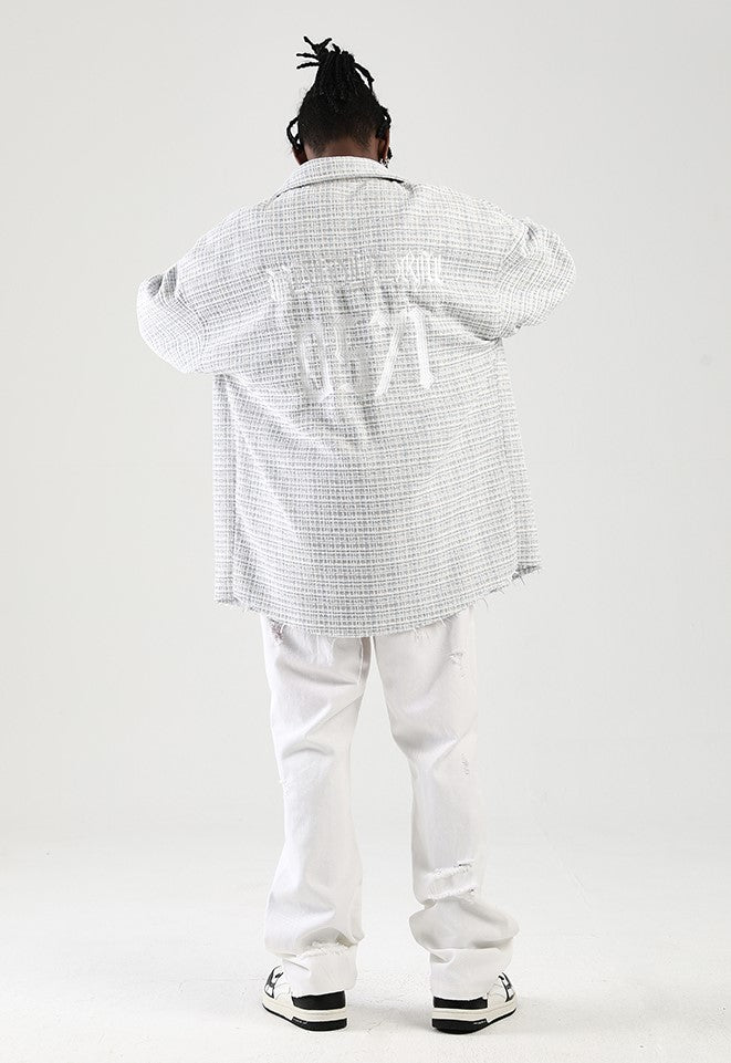 NOSAW Raw Edge Tweed Flannel