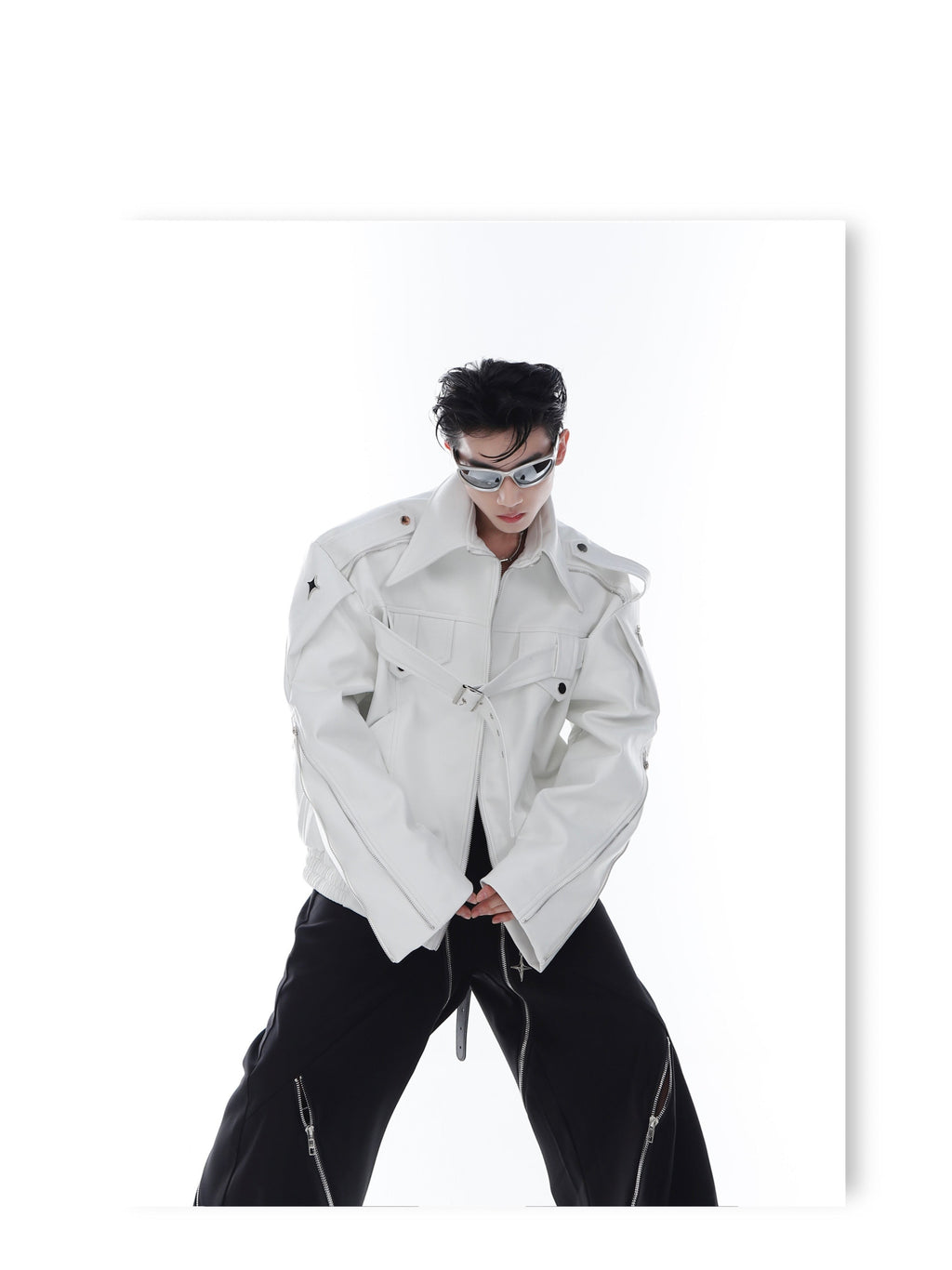CulturE Pin-Buckle Biker Jacket