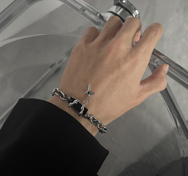 HEIMA Obsidian Thorn Bracelet