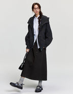 RAPPEYE Mohair Double Zipped Hooded Sweater