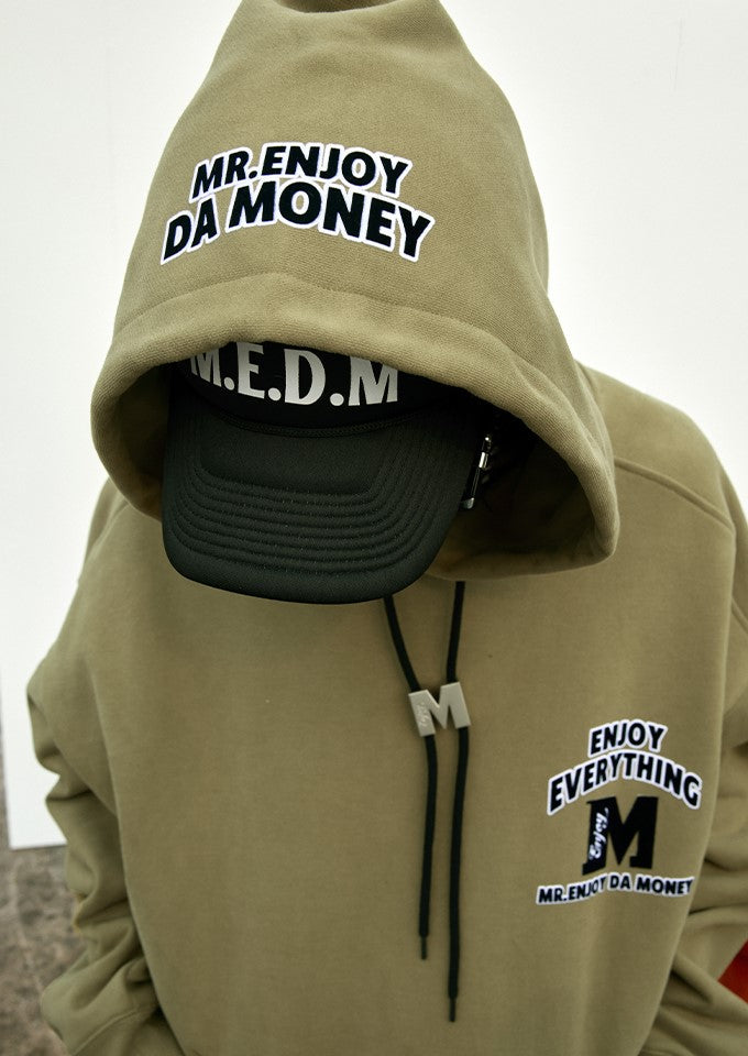 MEDM M Buckle Drawstring Hoodie