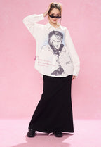 REVERSE IRONY Portrait Button Long Sleeve