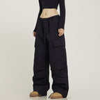 CTB Monochrome Baggy Cargo Pants
