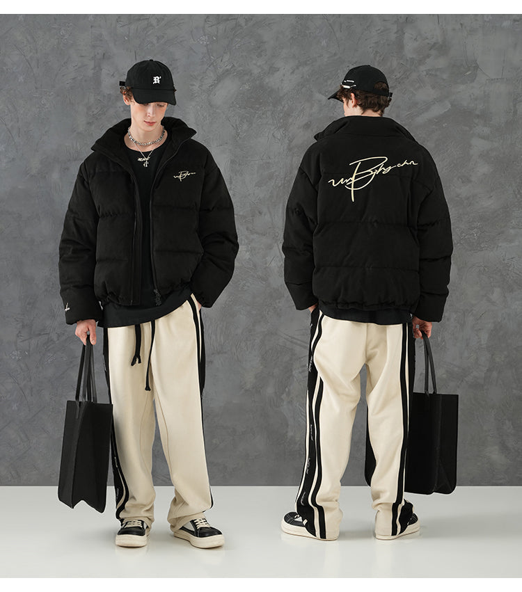 BJHG Suede Puffer Jacket