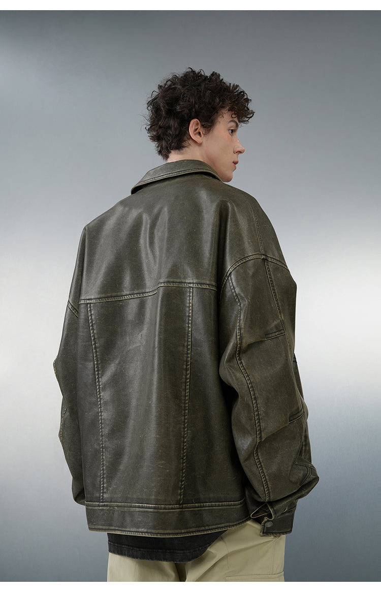 BJHG Vintage Motorcycle Jacket