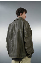 BJHG Vintage Motorcycle Jacket