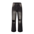 MRNEARLY Vintage Washed Ripped Jeans