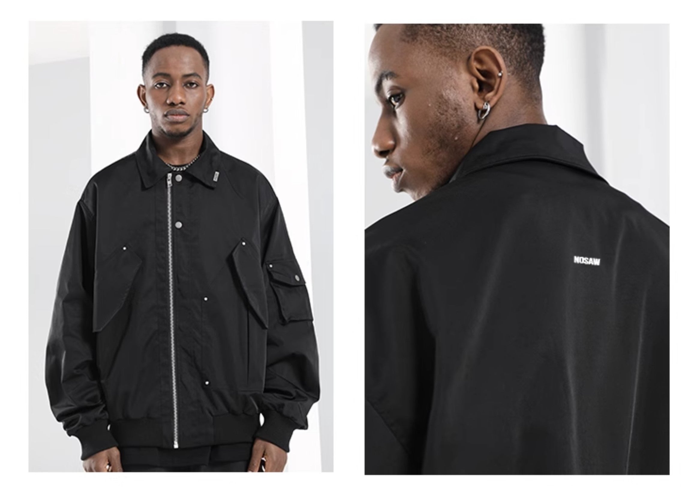 NOSAW Studded Flight Jacket