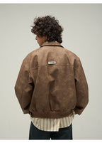 WLNEXT Distressed Faux Leather Jacket