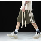 BJHG Velour Wideleg Lounge Shorts
