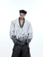 CulturE Contrast Textured V-Neck Sweater