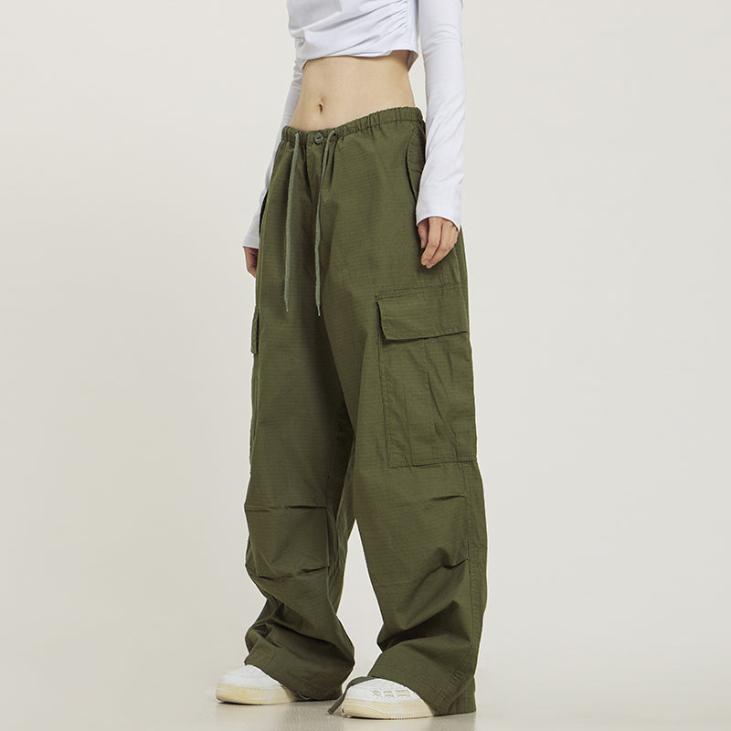 CTB Monochrome Baggy Cargo Pants