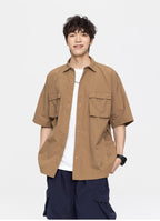 GTRG Paneled Button-Up Shirt