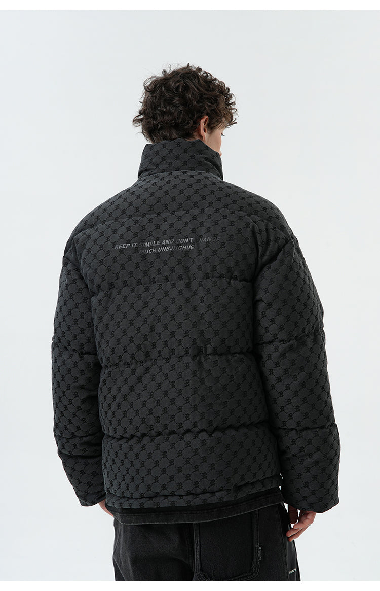 BJHG Monogram Print Puffer Jacket