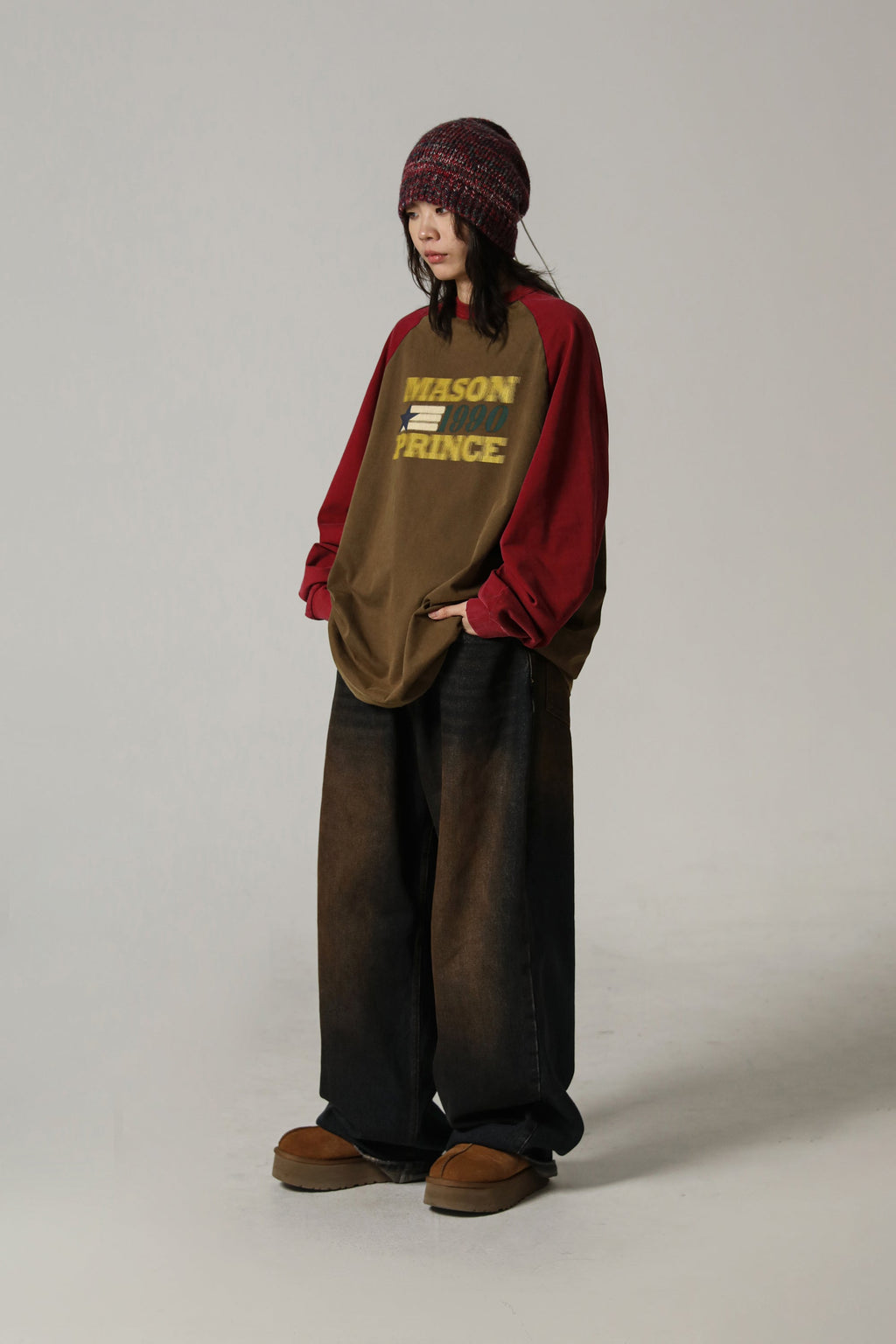MASONPRINCE "1990" Contrast Long Sleeve