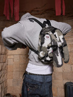 DND4DES Camo Rabbit Fur Backpack