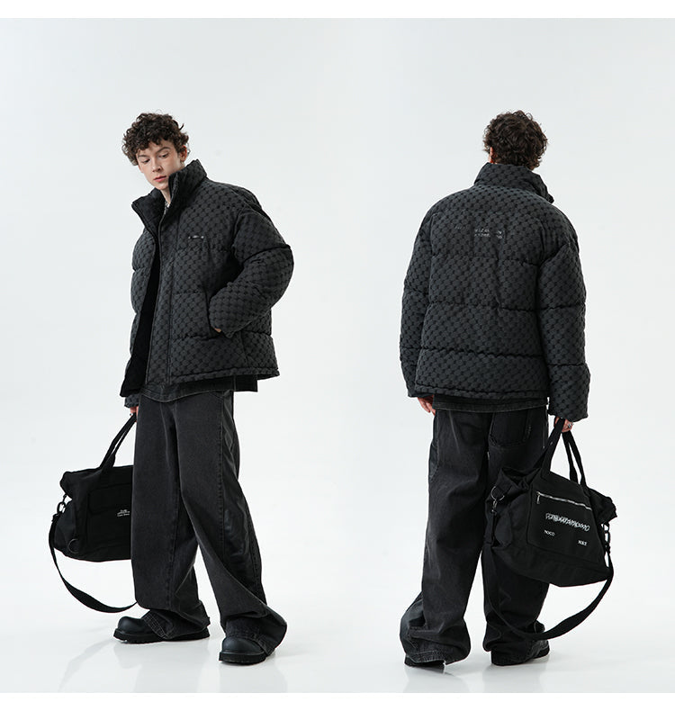 BJHG Monogram Print Puffer Jacket