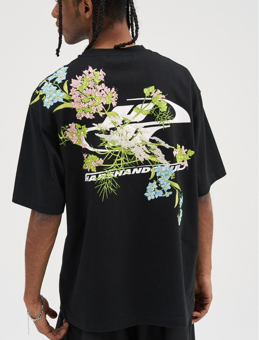 HARSH and CRUEL Embroidered "Bloom" Tee