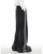 MRNEARLY Wide Leg Track Pants