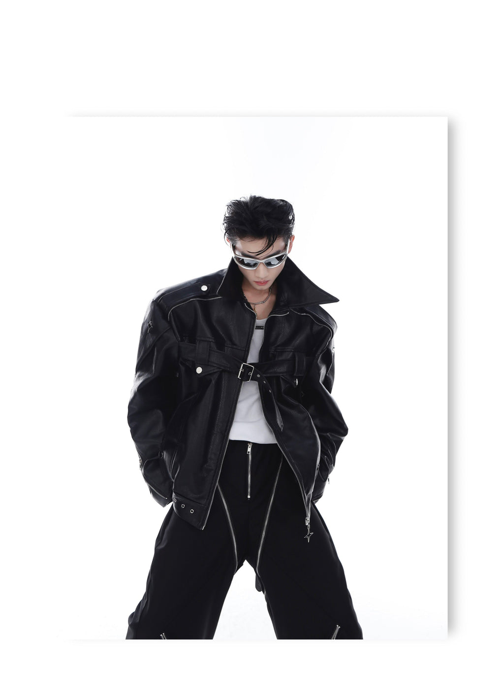 CulturE Pin-Buckle Biker Jacket