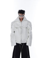 CulturE Pin-Buckle Biker Jacket