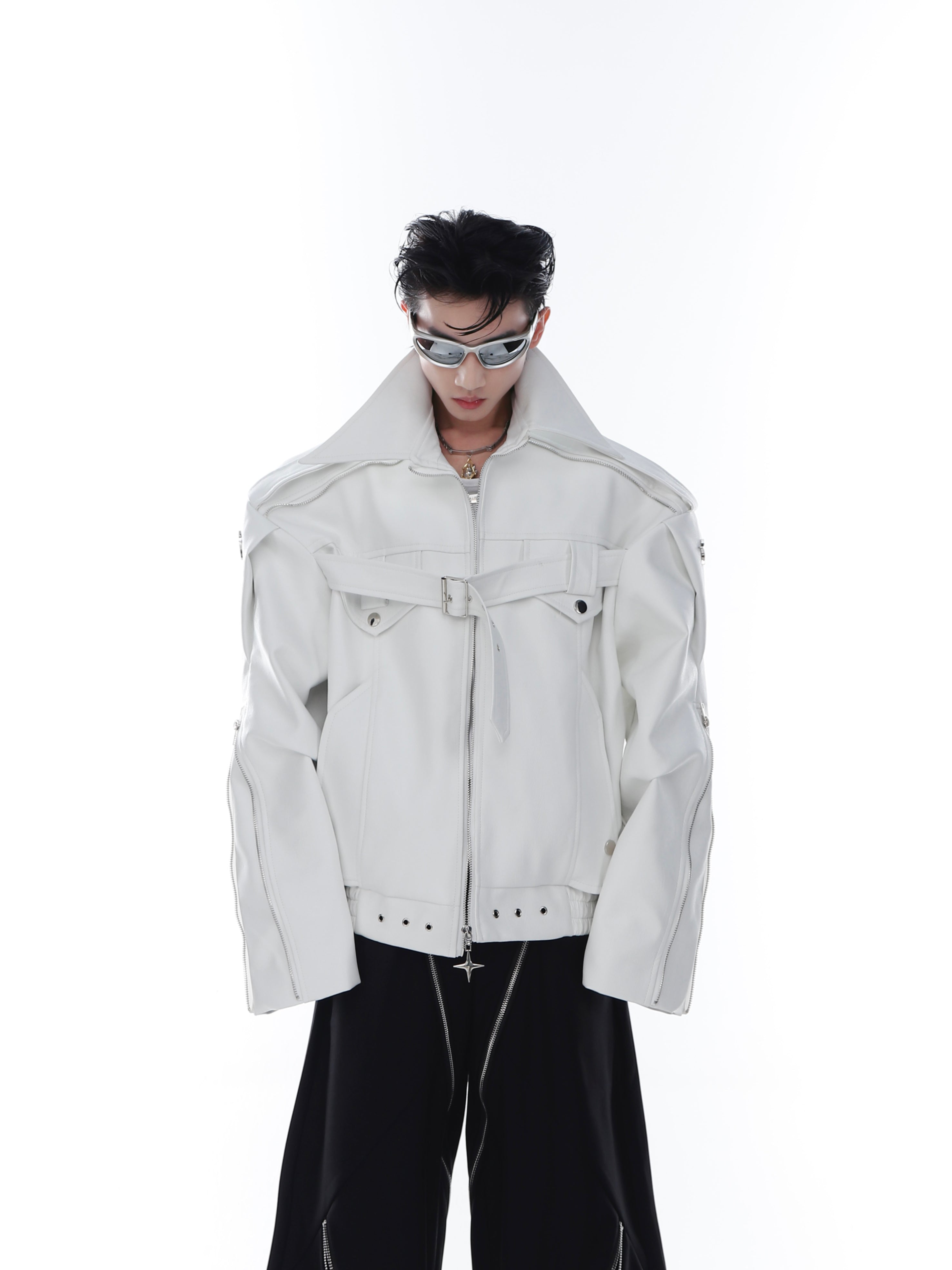 CulturE Pin-Buckle Biker Jacket